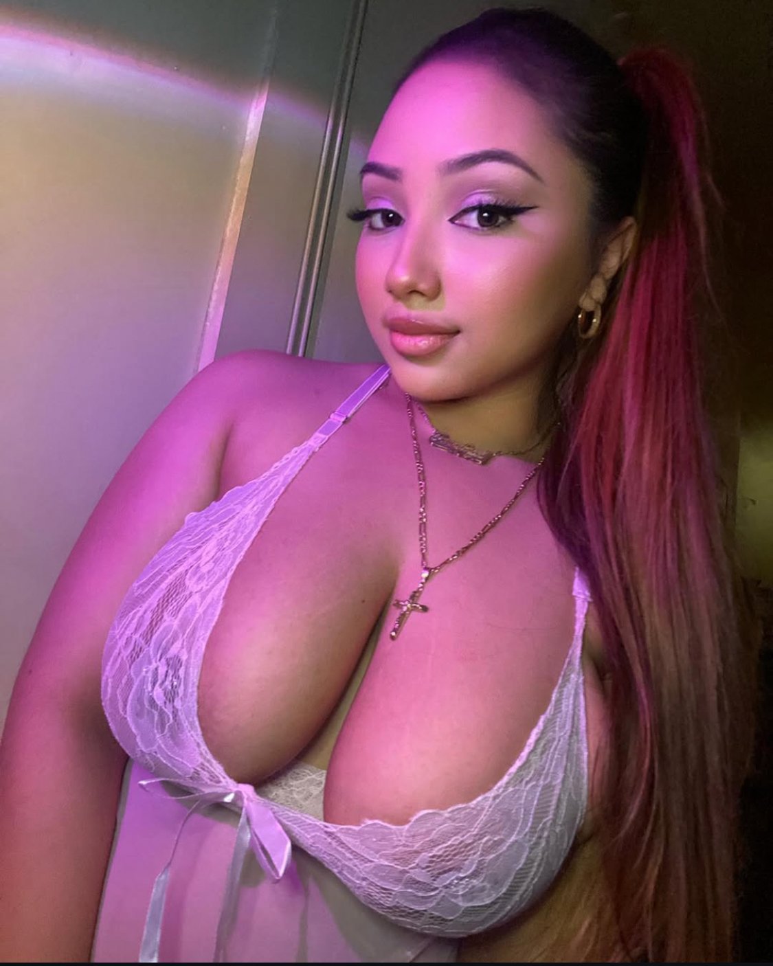 THICK latina with huge natural mommy milkers loves sticking out her tongue for a cum tribute #dRv5mkKd